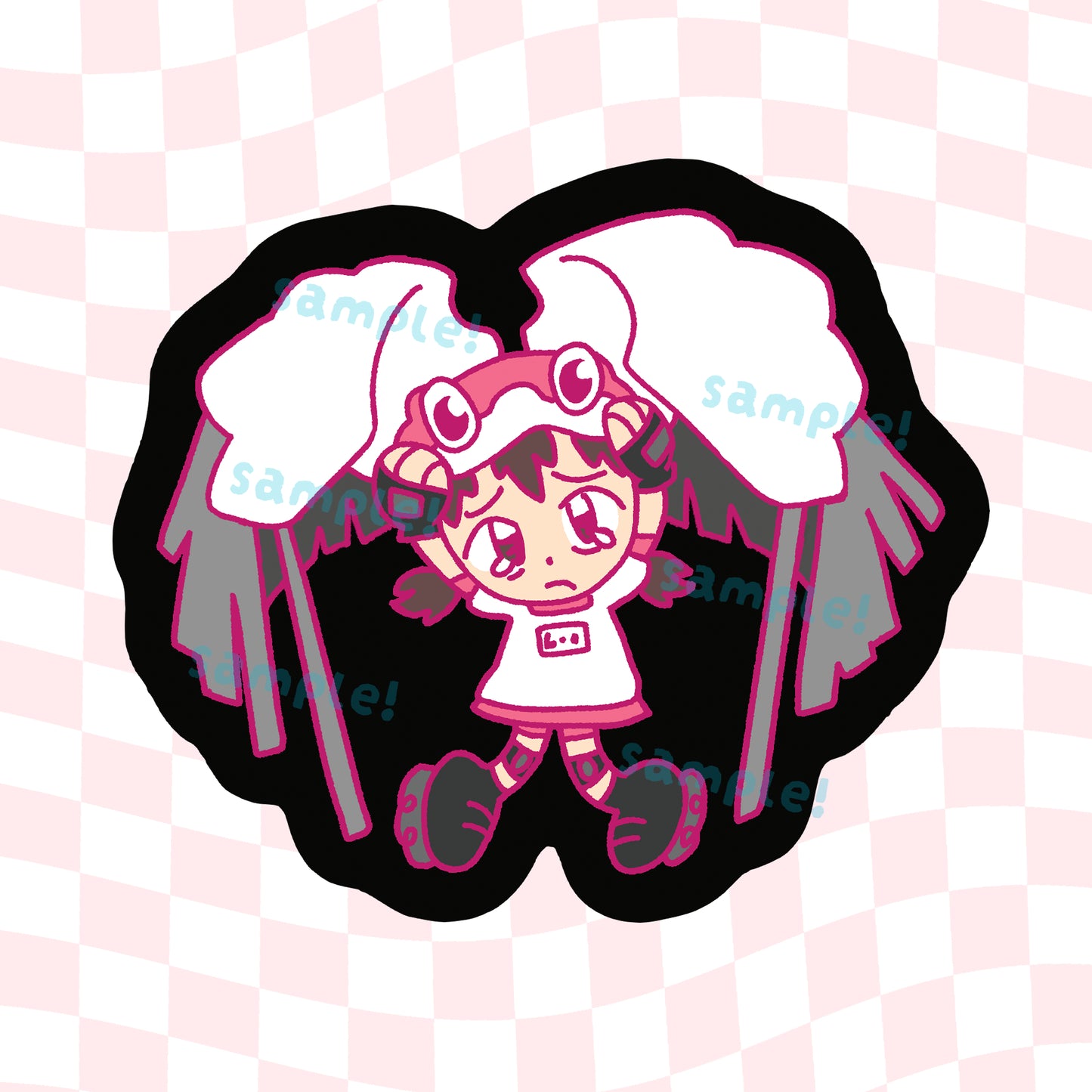 Alien 9 Yuri Silver Vinyl Sticker