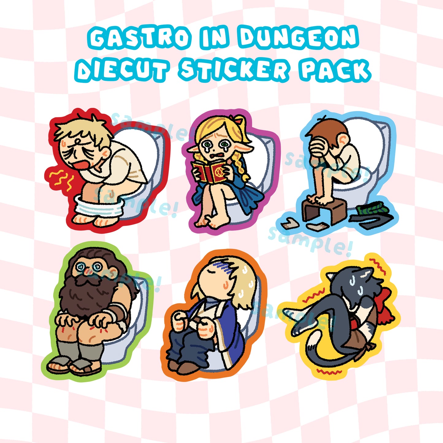 DunMeshi Gastro in Dungeon Sticker Set