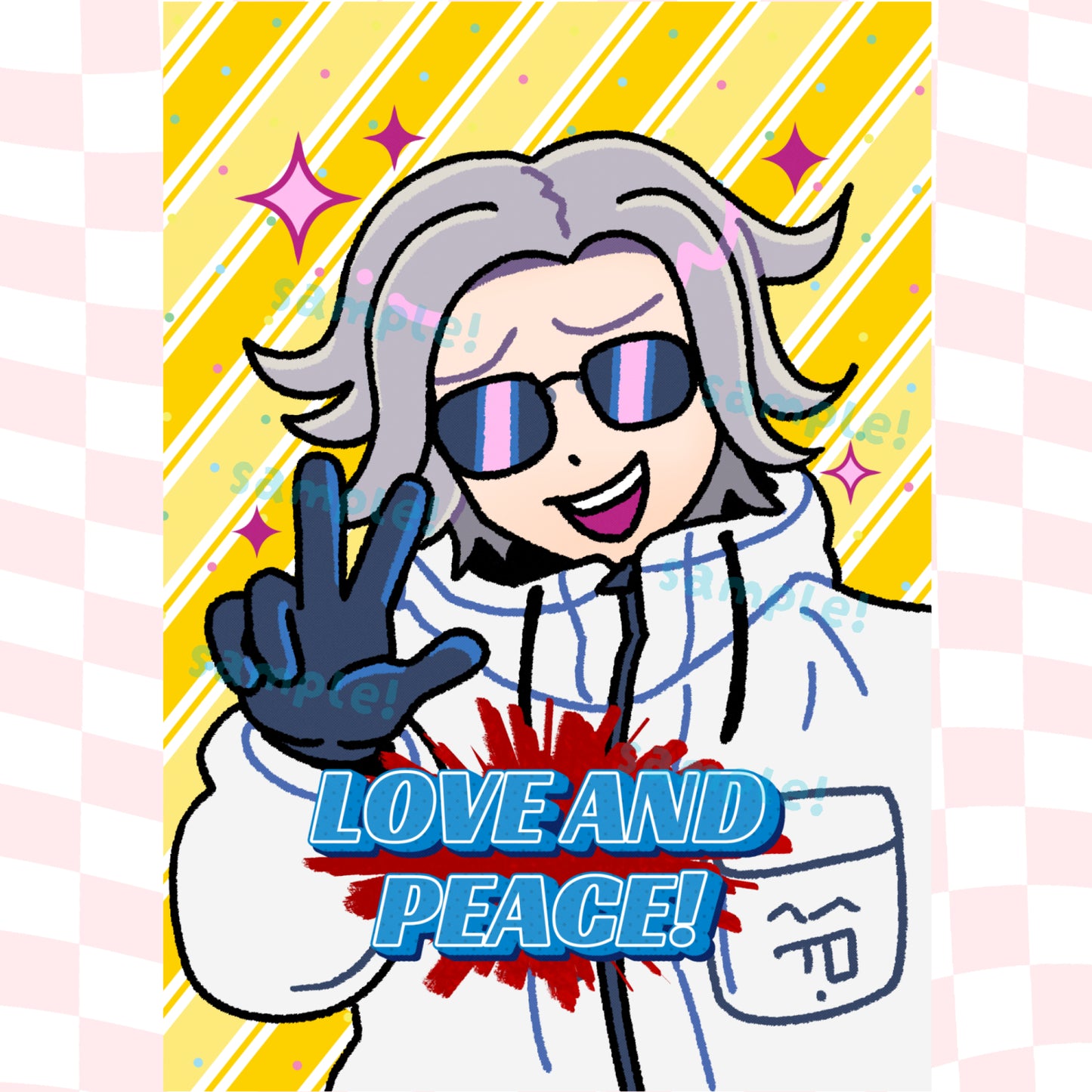 Hundred Line Eito Postcard Print