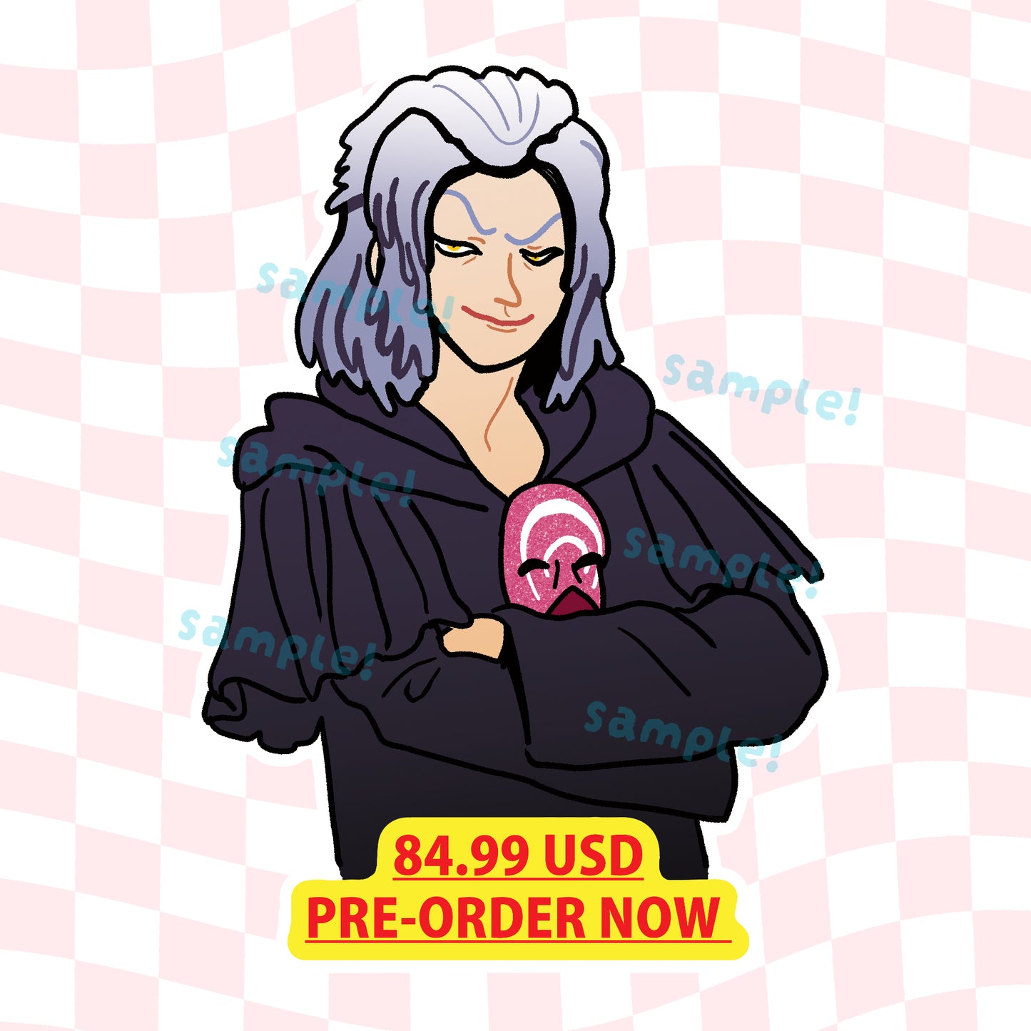 FFXIV Hades Figure Large Vinyl Sticker