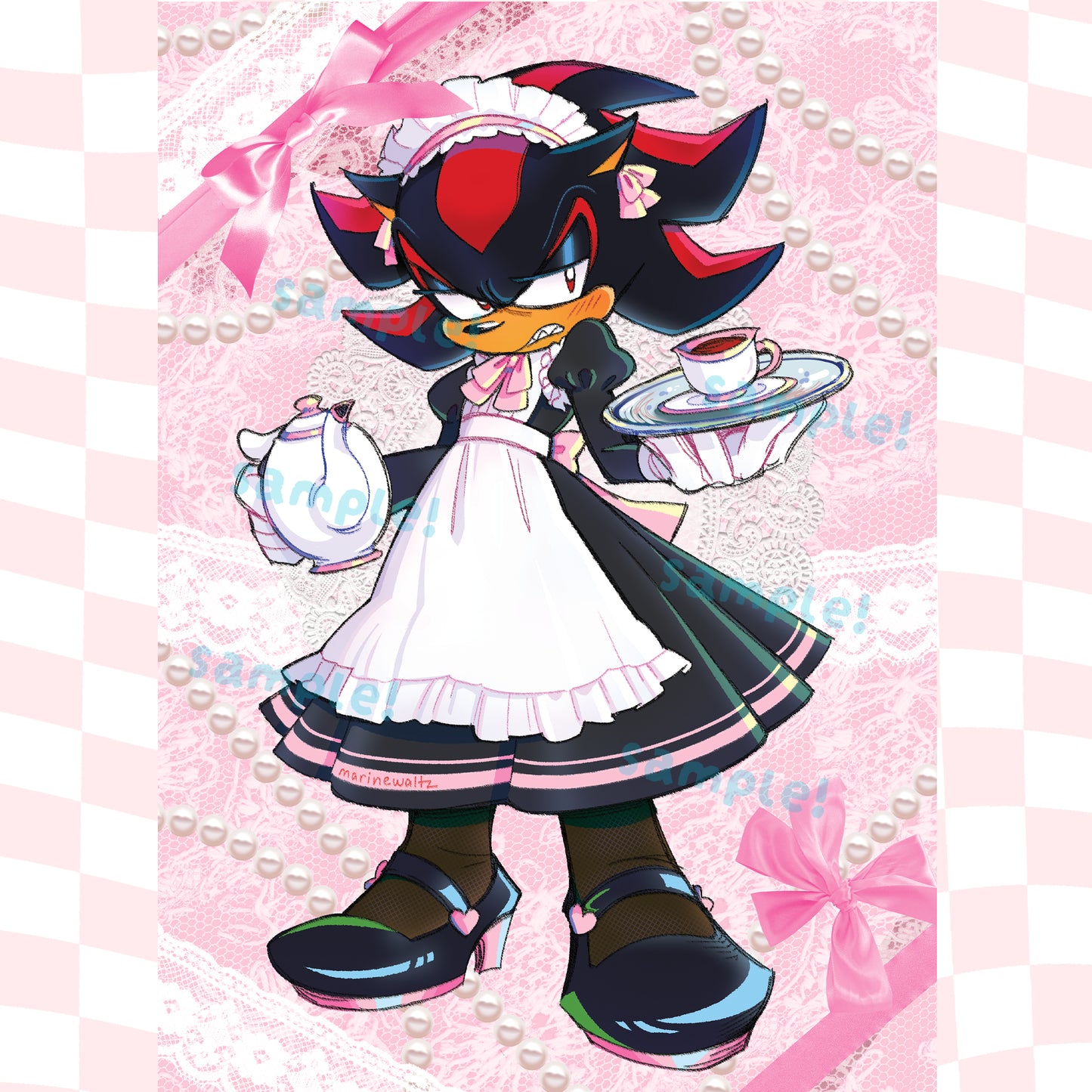 Sonic "Maid Shadow Legends" Print