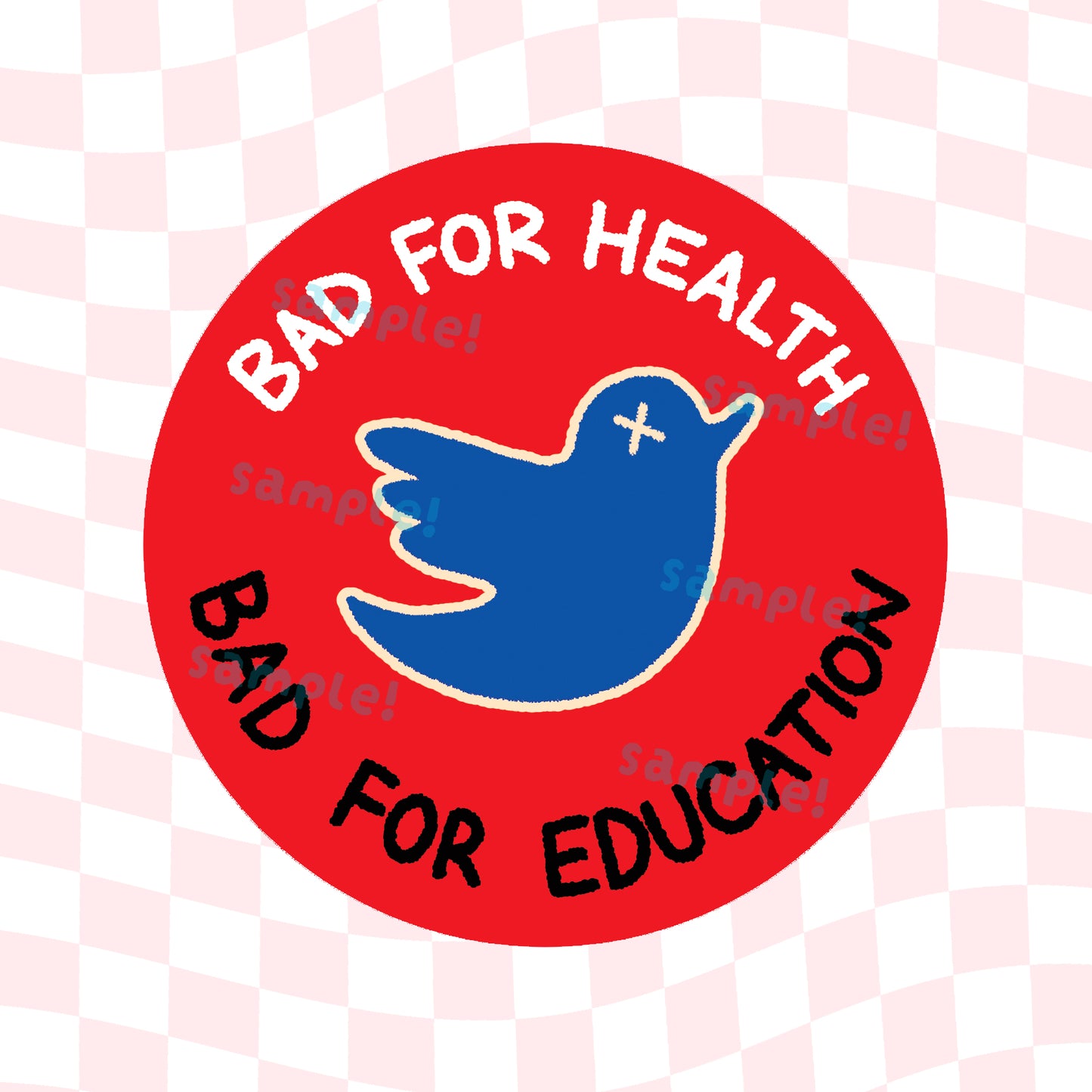 Bird Webbed Site Vinyl Sticker