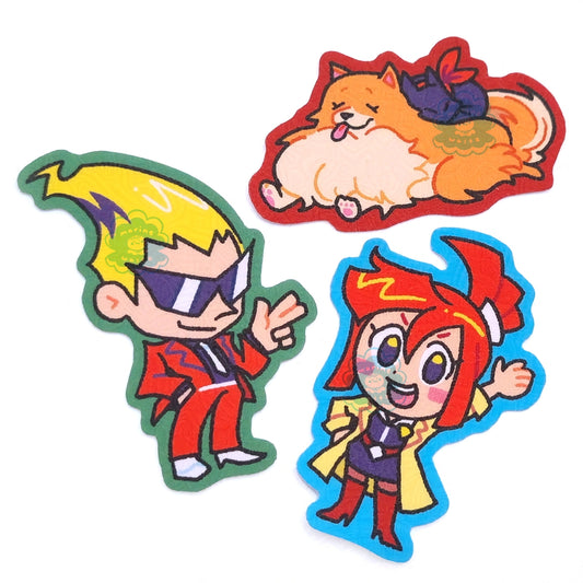 Ghost Trick Glitter Vinyl Stickers