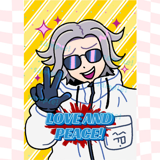 Hundred Line Eito Postcard Print