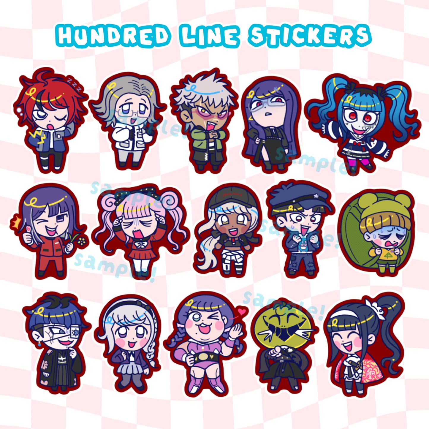 Hundred Line Glitter Vinyl Stickers