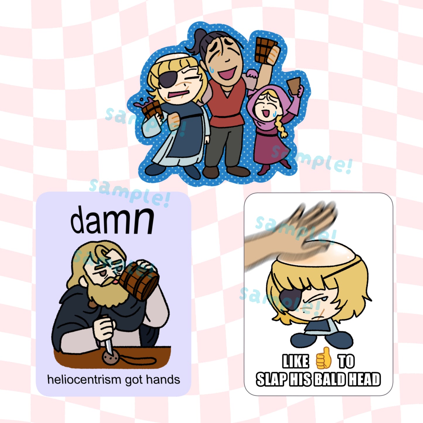 Orb: On the Movements of the Earth Large Glitter Vinyl Stickers