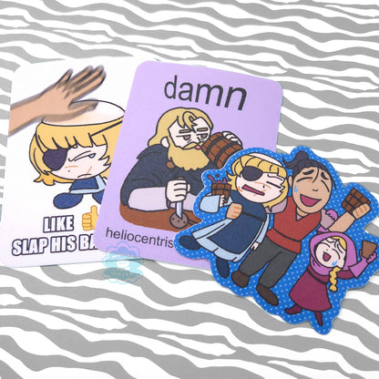 Orb: On the Movements of the Earth Large Glitter Vinyl Stickers