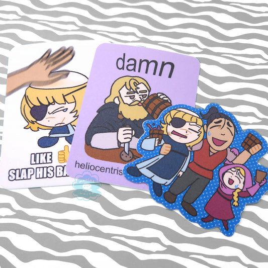 Orb: On the Movements of the Earth Large Glitter Vinyl Stickers