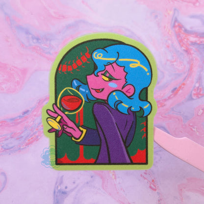 Vampire Glitter Vinyl Sticker