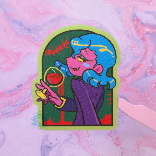 Vampire Glitter Vinyl Sticker